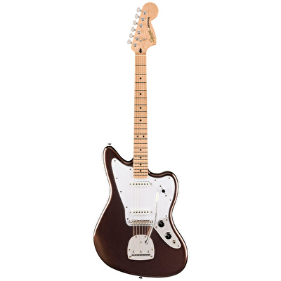 く*る様 Squier ギター Squier Affinity Jaguar Akçaağaç Klavye WPG Mystic Metallic Brown